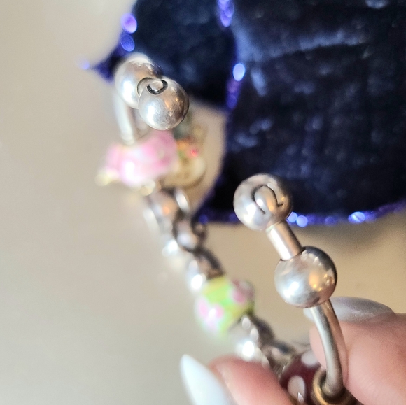 Chamilia 925 Charm Bracelet 11 Charms - Picture 5 of 5